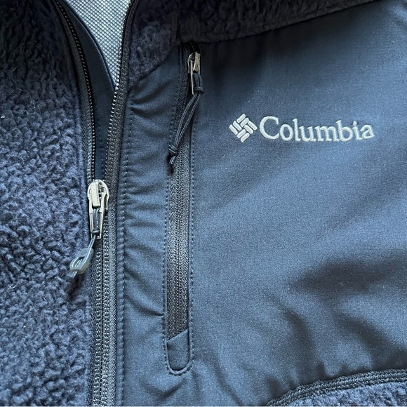 Columbia Men's Atlas Mountain Omni-Heat Fleece Jacket Full Zip Black size XXL - Picture 7 of 12